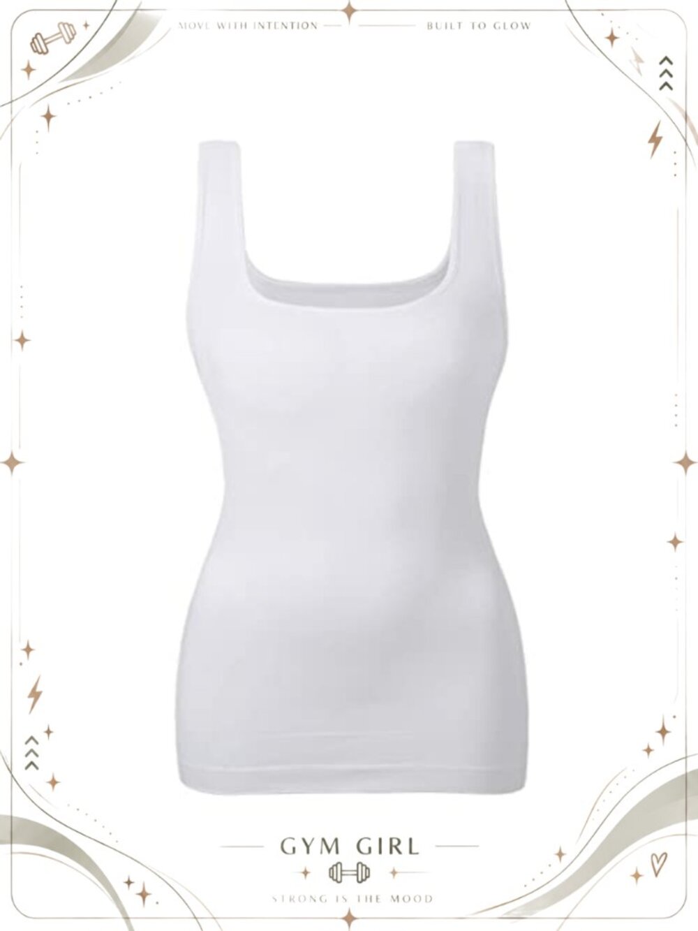 Tummy Control Seamless Shapewear Tank Top Square Neck Shaping Camisole